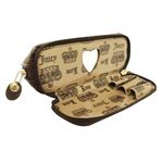 JUICY COUTURE(ジューシークチュール)YSRU0698-913 ブラウン化粧ポーチ