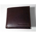 トミーヒルフィガー 4611-02 D.BR　2つ折小銭入れ付き 財布 ダークブラウン　TOMMY HILFIGER 