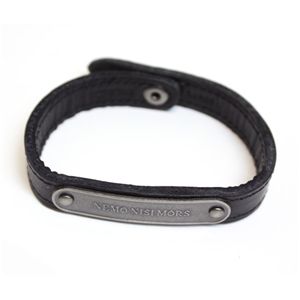MARC BY MARC JACOBS Latin Bracelets Leather with metal plaque 5234 LONG MEMO NISIMORS