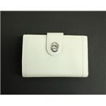 BVLGARI ブルガリ 25250 DOPPIOTONDO ドッピオトンド Wホック 二つ折り財布 ホワイト