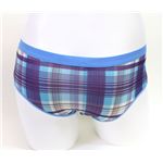 propaganda girl プロパガンダ ガール アンダーウェア ss51011 blue チェックプリントボーイショート Mサイズ