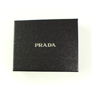 PRADA （プラダ） ジッピー二つ折財布 1M0522 TESSUTO NERO