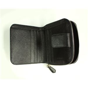 PRADA （プラダ） ジッピー二つ折財布 1M0522 SAFFIANO ORO NERO
