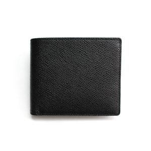 SONNE(ゾンネ)2つ折り小銭入付財布 グレインレザー SOG022/BLK ブラック