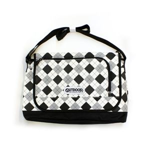 OUTDOOR（アウトドア） メッセンジャー ショルダーバッグ 12429165-00 アーガイルチェック ホワイト