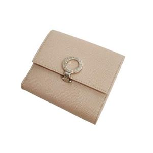 BVLGARI（ブルガリ） 23279 Wホック2つ折り財布 ベージュ