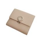 BVLGARI（ブルガリ） 23279 Wホック2つ折り財布 ベージュ