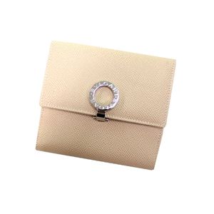 BVLGARI（ブルガリ） 23273 財布 Wホック2つ折り財布 ベージュ BVLGARI