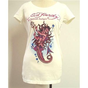 Ed Hardy（エドハーディー） Tシャツコレクション W02BSCSC167 13 WH（ホワイト Uネック） XSサイズ