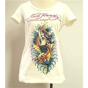 Ed Hardy（エドハーディー） Tシャツコレクション W02BSCSC298 13 WH（ホワイト Uネック） XSサイズ