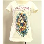 Ed Hardy（エドハーディー） Tシャツコレクション W02BSCSC298 13 WH（ホワイト Uネック） Sサイズ