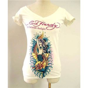 Ed Hardy（エドハーディー） Tシャツコレクション W02VNEK298 13 WH（ホワイト Vネック） XSサイズ