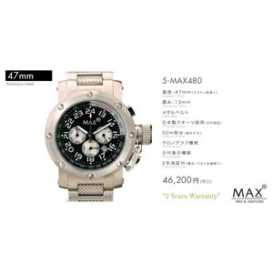 MAX XL WATCH 【マックス ウォッチ】 腕時計 5-MAX480 47mm FACE LINE