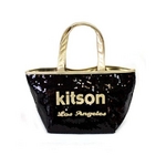 KITSON（キットソン） ミニスパンコール トートバッグ 3563 ブラック/ゴールド