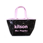 KITSON（キットソン） ミニスパンコール トートバッグ 3562 ブラック/ピンク
