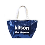 KITSON（キットソン） ミニスパンコール トートバッグ 3559 ネイビー/ホワイト