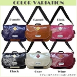 OUTDOOR（アウトドア） 12449359 ブラック 60 ネオシャイニング PU メッセンジャーバッグ