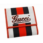 GUCCI（グッチ） コインケース 190332 FJI3G 8374 PVCコーティングキャンバス×牛革 （WH/オレンジ）