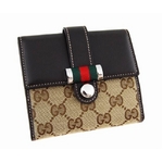 GUCCI（グッチ） 二つ折り財布 233004 FFKPN 9791 GGキャンバス （ベージュ、ブラウン）