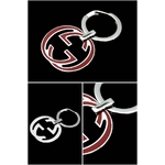 GUCCI(グッチ) キーホルダー 140931-J163N-8134 シルバー×レッド 
