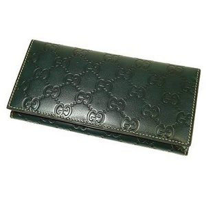 GUCCI(グッチ) ２つ折り長財布 146229 A0V1R 3014 ダークグリーン 
