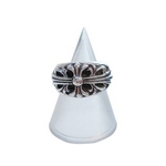 Chrome Hearts(クローム ハーツ) フローラルクロスリング 104010 9号(日本サイズ19号)