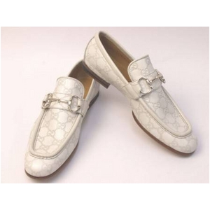 GUCCI(グッチ) ビット モカシンシューズ 147825-A0V10-9022 オフホワイト #40.5（約 #25.5〜26）