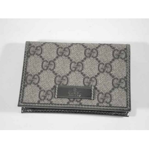Gucci(グッチ) 190340 FCIIG 9775 カードケース/パスケース ベージュ/メタルカーキ