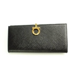 Salvatore Ferragamo(サルヴァトーレ フェラガモ) 22-0120NERO PEBBLE CALF 長財布