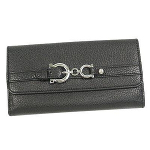 Salvatore Ferragamo(サルヴァトーレ フェラガモ) G.MEDITERRANEO VITEL22A092 3713419 BK 長札入れ