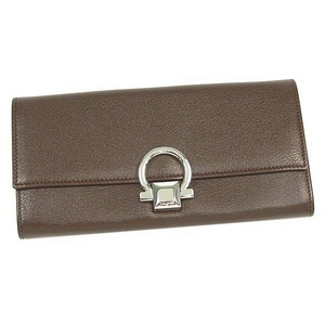 Salvatore Ferragamo(サルヴァトーレ フェラガモ) G.MEDITERRANEO VITEL22A361 BR 長札入れ