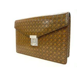 Salvatore Ferragamo(サルヴァトーレ フェラガモ) 24-5535 BROWN メンズ セカンドバッグ