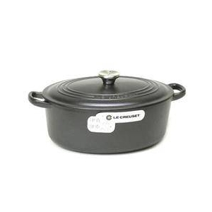 Le Creuset(ル・クルーゼ) 鍋(パン) ココットオーバル25cm2502-25 BK