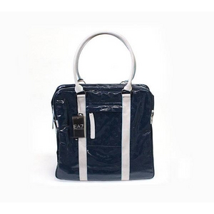 EMPORIO ARMANI(エンポリオ･アルマーニ) エナメルバッグ 285042-8W298-02836 NAVY ネイビー
