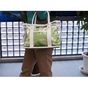 トートバッグ 2938 クリア  グリーン