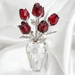 Swarovski(スワロフスキー) フィギュア 627098 赤いバラ