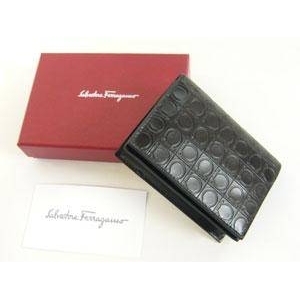 Salvatore Ferragamo(サルヴァトーレ フェラガモ) 66-3554 BLACK メンズ カードケース