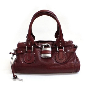 CHLOE(クロエ) 7ESA02 7E422 589 パディントン ワインレッド ハンドバッグ