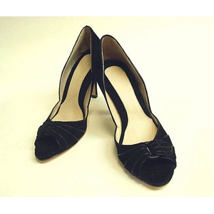 LADY'S SHOES(レディース シューズ) スエードパンプス ブラック