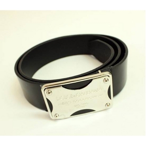Dolce&Gabbana(ドルチェ&ガッバーナ) ロゴプレートバックル レザーベルト BC2369 A5920 80999 100