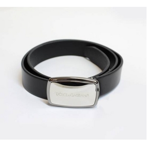 Dolce&Gabbana(ドルチェ&ガッバーナ) BC2482 A6321 80999 ロゴプレートバックル レザーベルト