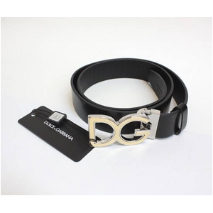 Dolce&Gabbana(ドルチェ&ガッバーナ) BC2504 A6333 80999 ロゴプレートバックル レザーベルト