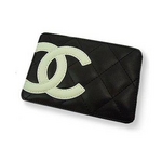 CHANEL(シャネル) A26725BK/WH カンボンライン 名刺入れ ブラック×ホワイト