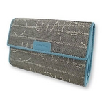 Calvin Klein(カルバンクライン) 606.513.112.277 GR×BL 2つ折り中財布