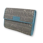Calvin Klein(カルバンクライン) 606.513.114.277 GR×BL 2つ折り財布