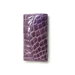 クロコダイル革 6連キーケース CROCODILE 1516 purple