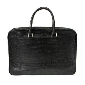 Crocodile(クロコダイル) ブリーフケースバック マットブラック 1807【MADE IN JAPAN】