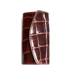 クロコダイル革 6連キーケース CROCODILE 2324 dark brown