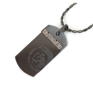 DIESEL(ディーゼル) 2009新作 SS新作 ドッグタグ ネックレス DX0004040 ガンメタリック
