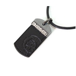 DIESEL(ディーゼル) 2009新作 SS新作 ドッグタグ ネックレス DX0005040 ブラックレザー